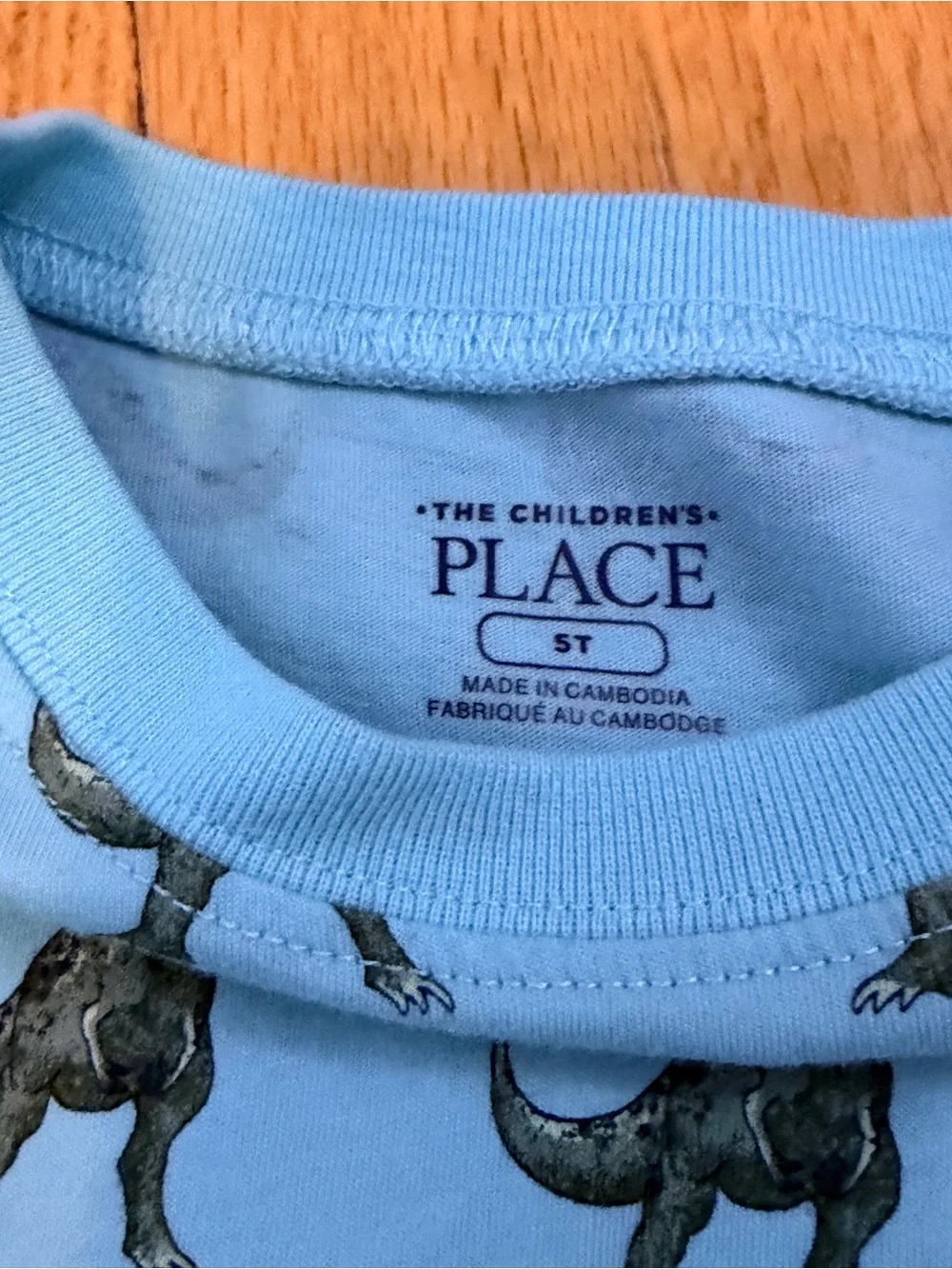 The Children's Place 2-Pack Dinosaur Long Sleeve Tops - Navy & Light Blue